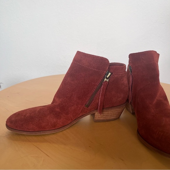 Sam Edelman Packer Ankle Boots Rust Color Women’s Size 7 - Picture 4 of 14
